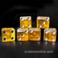 Bescon 16 мм D6 пивной кубик, 5/8 "6 -боковые кости в стиле имитации пива, новинка D6 Dice Set 6pcs